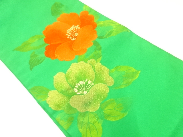 JAPANESE NAGOYA OBI / WOVEN FLOWER